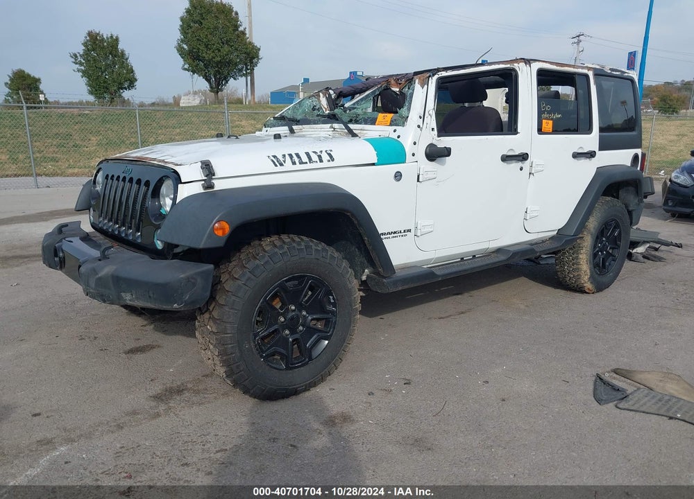2014 JEEP WRANGLER UNLIMITED WILLYS WHEELER VIN: 1C4BJWDG1EL327271
