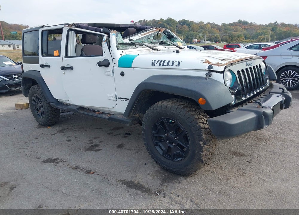 2014 JEEP WRANGLER UNLIMITED WILLYS WHEELER VIN: 1C4BJWDG1EL327271