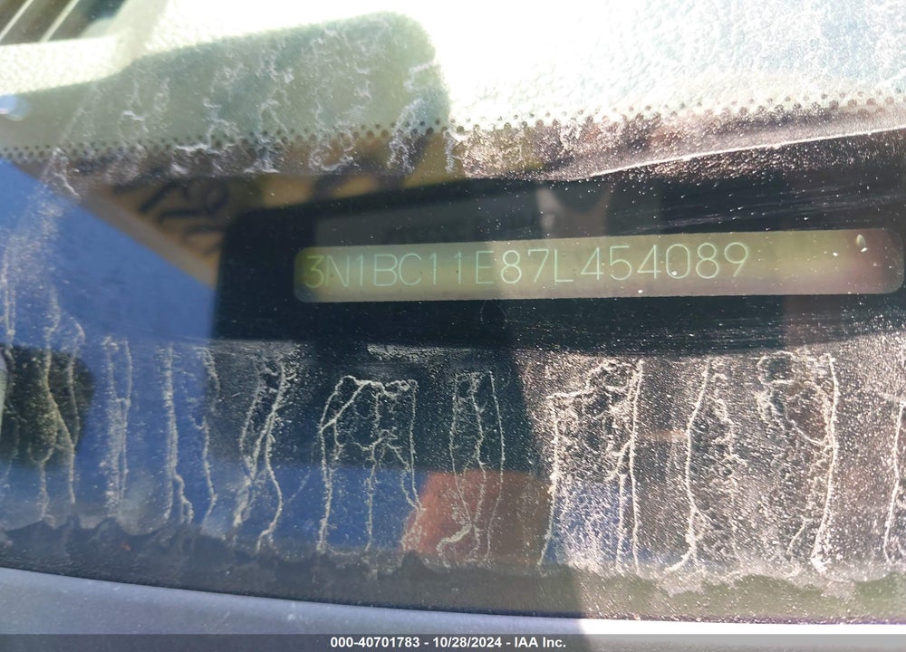2007 NISSAN VERSA 1.8SL VIN: 3N1BC11E87L454089