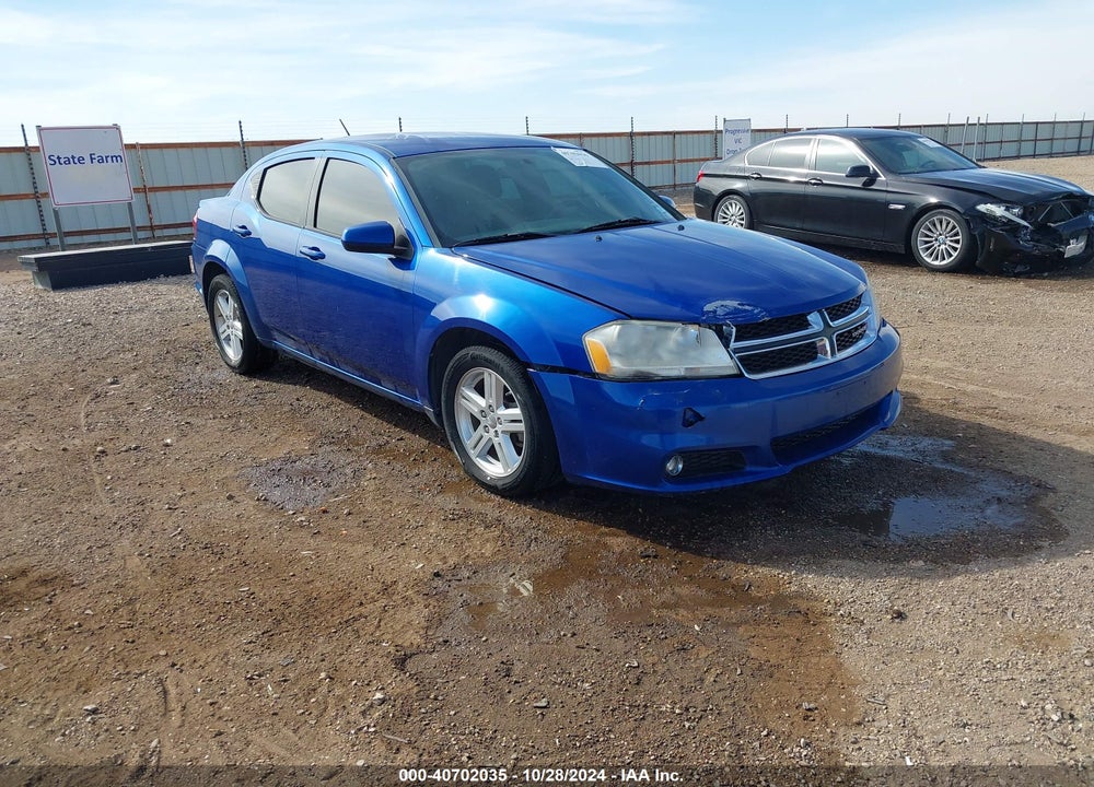 2013 DODGE AVENGER SXT VIN: 1C3CDZCBXDN746567