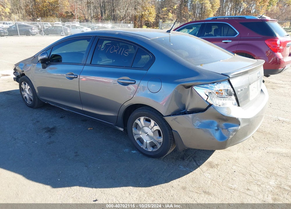 2012 HONDA CIVIC HYBRID VIN: JHMFB4F2XCS004746