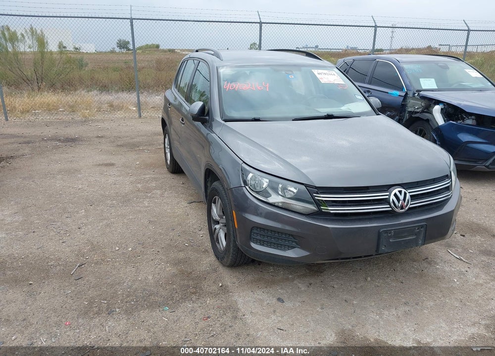 2016 VOLKSWAGEN TIGUAN S VIN: WVGAV7AX5GW608612