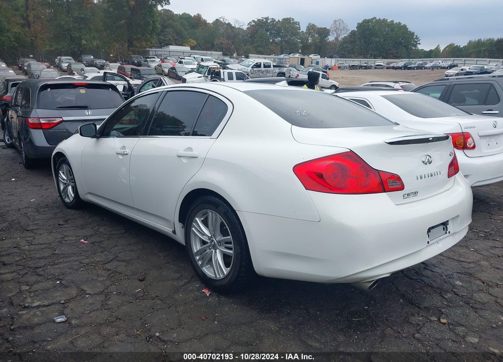 2012 INFINITI G25 JOURNEY VIN: JN1DV6APXCM701582
