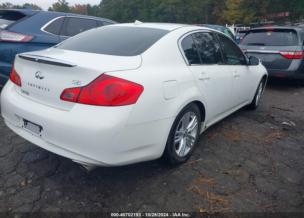 2012 INFINITI G25 JOURNEY VIN: JN1DV6APXCM701582