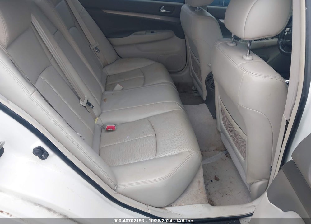 2012 INFINITI G25 JOURNEY VIN: JN1DV6APXCM701582