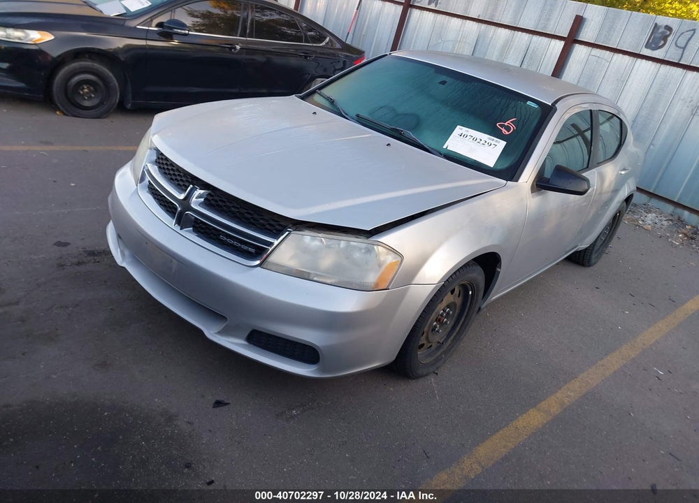 2012 DODGE AVENGER SE VIN: 1C3CDZAB7CN102834