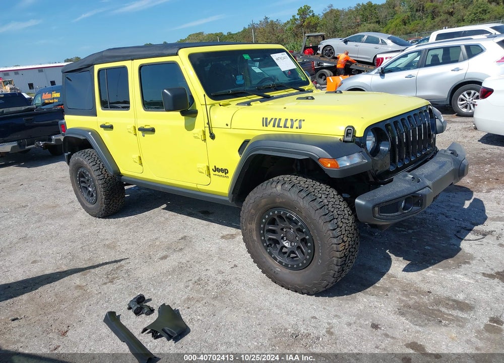 2022 JEEP WRANGLER UNLIMITED WILLYS SPORT 4X4 VIN: 1C4HJXDG2NW277043