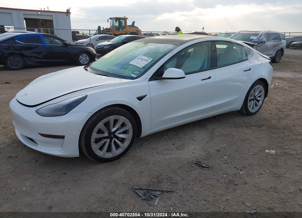 2022 TESLA MODEL 3 REAR-WHEEL DRIVE VIN: 5YJ3E1EA2NF127962