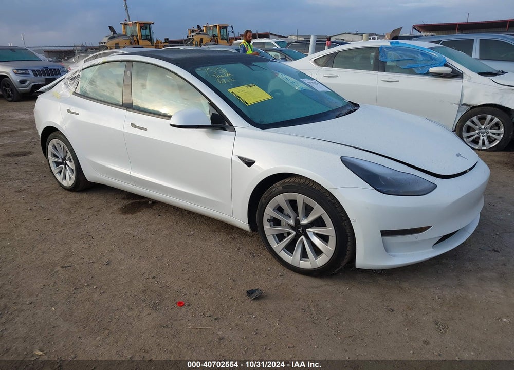 2022 TESLA MODEL 3 REAR-WHEEL DRIVE VIN: 5YJ3E1EA2NF127962