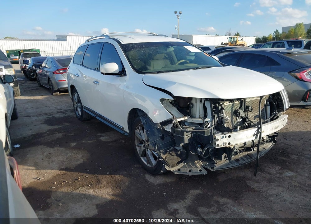 2013 NISSAN PATHFINDER PLATINUM VIN: 5N1AR2MN3DC663574