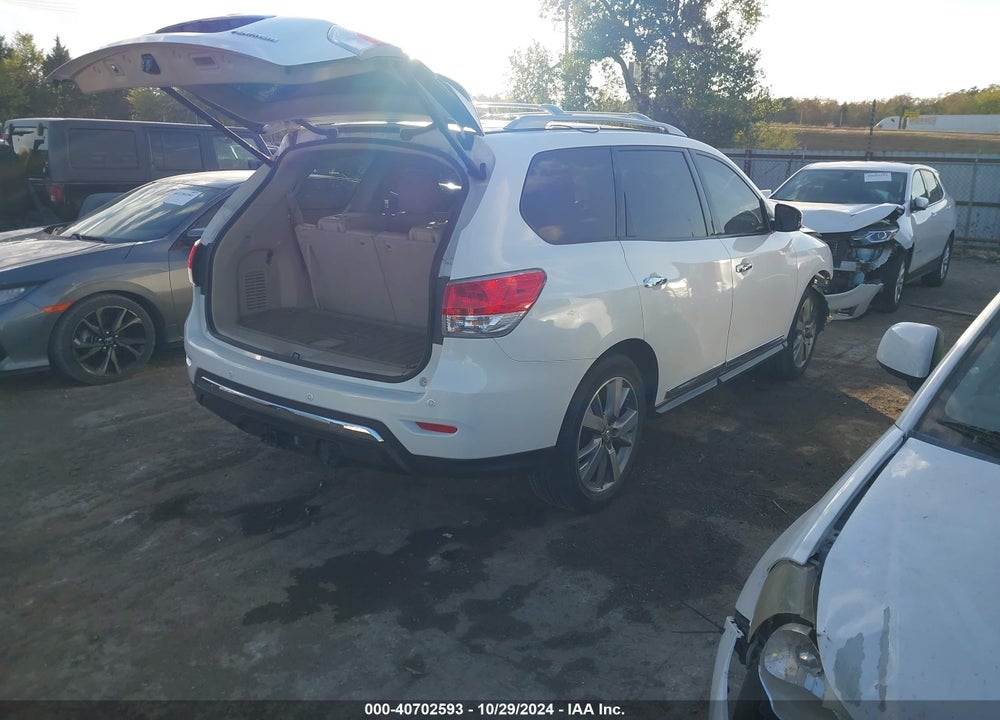 2013 NISSAN PATHFINDER PLATINUM VIN: 5N1AR2MN3DC663574