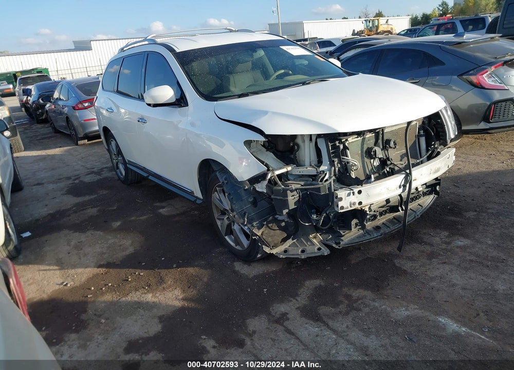 2013 NISSAN PATHFINDER PLATINUM VIN: 5N1AR2MN3DC663574