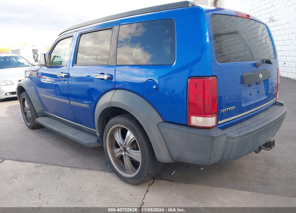2007 DODGE NITRO SXT VIN: 1D8GU28K97W589692