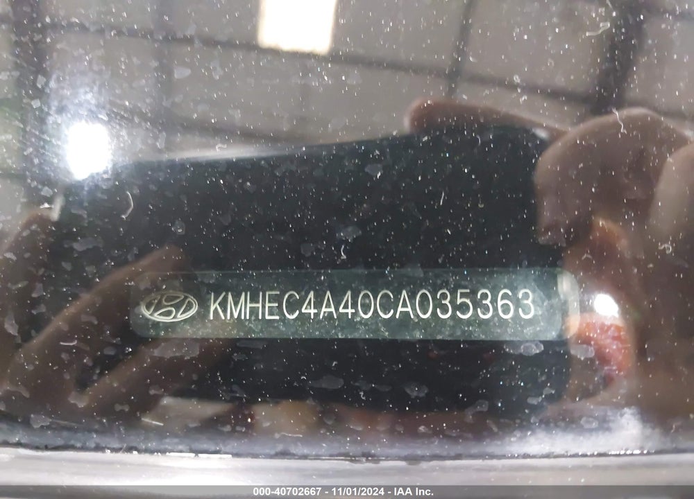 2012 HYUNDAI SONATA HYBRID VIN: KMHEC4A40CA035363