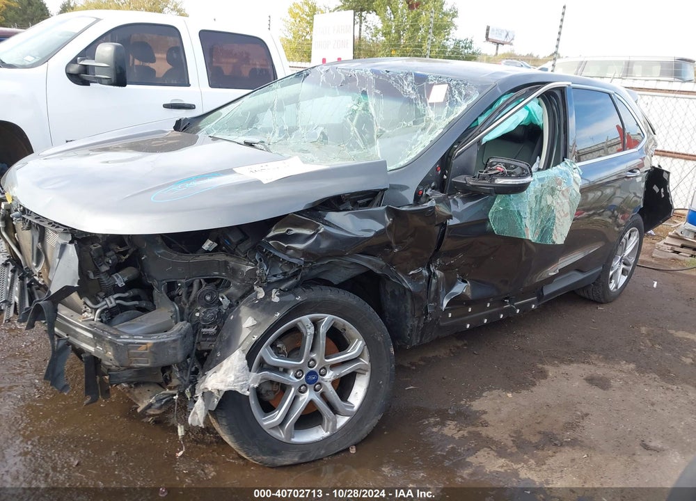 2018 FORD EDGE TITANIUM VIN: 2FMPK4K93JBB42303