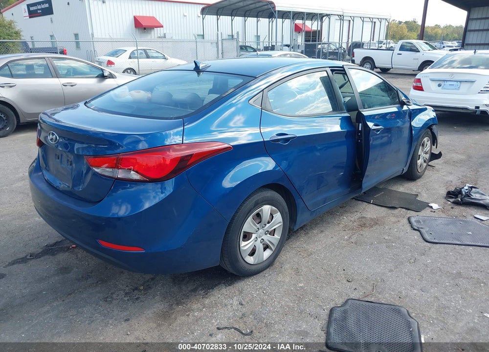 2016 HYUNDAI ELANTRA VIN: KMHDH4AE2GU648661