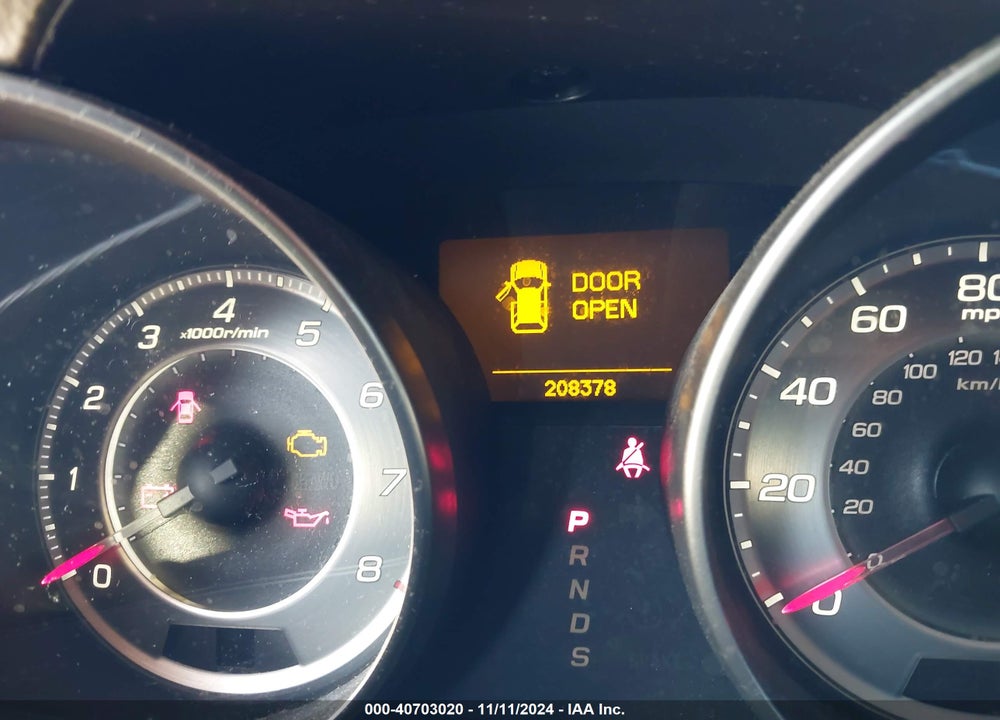 2012 ACURA MDX VIN: 2HNYD2H24CH539191