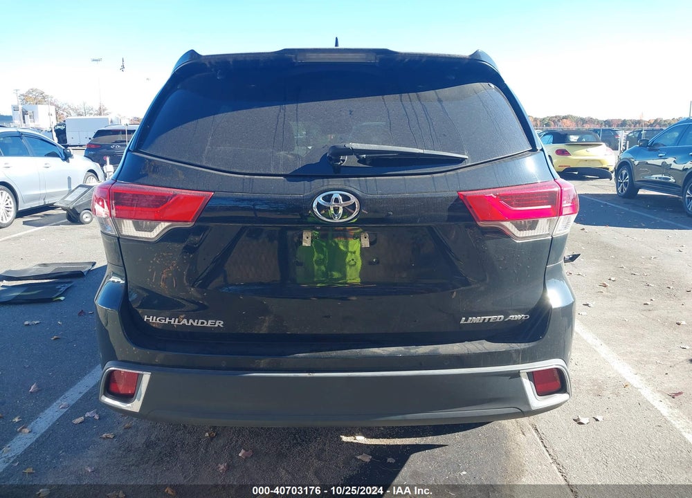 2019 TOYOTA HIGHLANDER LIMITED VIN: 5TDDZRFH5KS725148