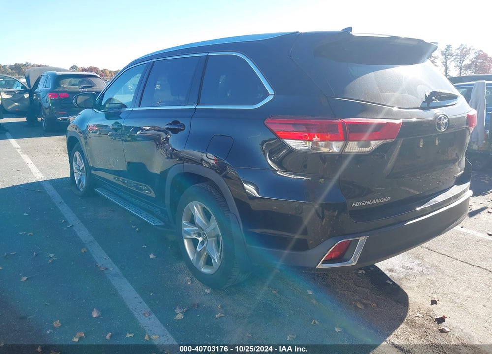 2019 TOYOTA HIGHLANDER LIMITED VIN: 5TDDZRFH5KS725148