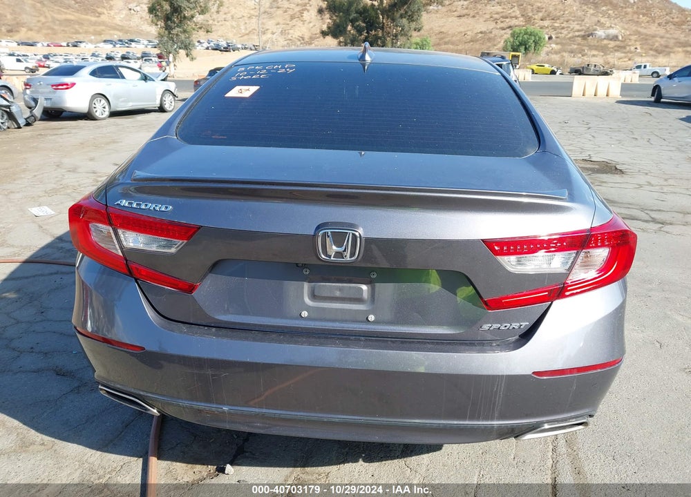 2018 HONDA ACCORD SPORT VIN: 1HGCV1F36JA263662