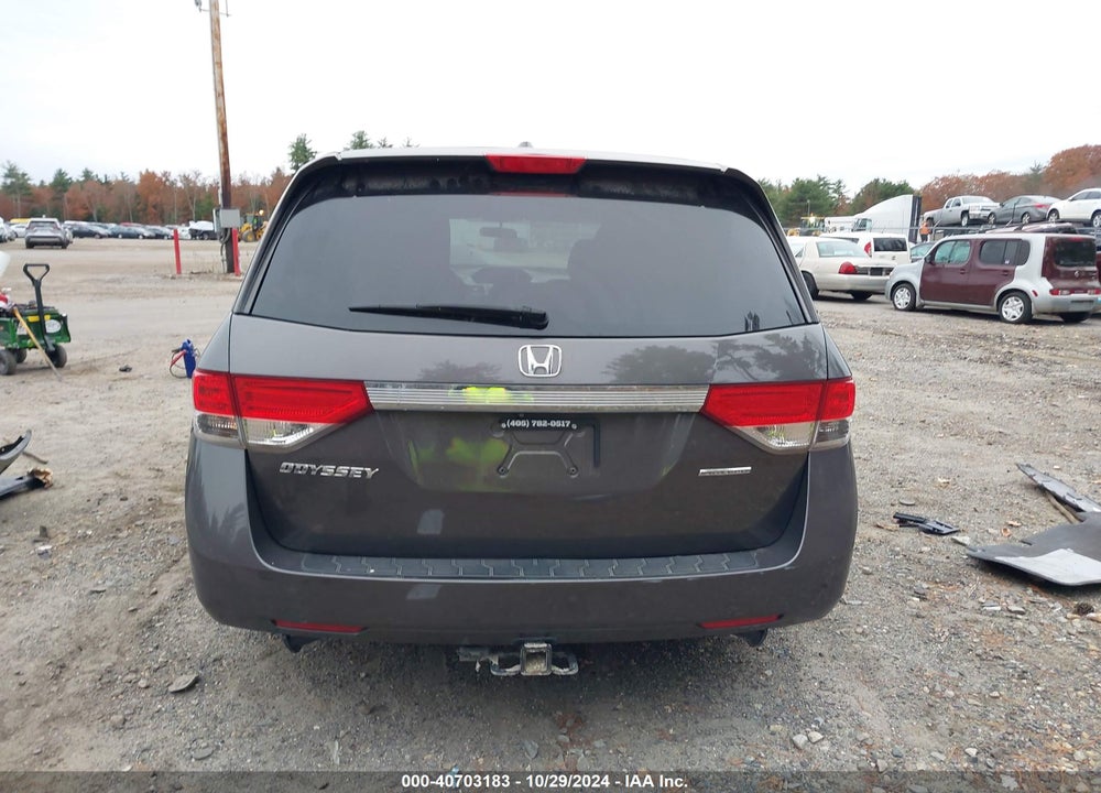 2016 HONDA ODYSSEY SE VIN: 5FNRL5H34GB012139