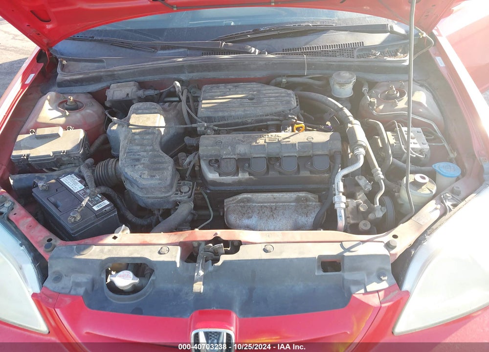 2001 HONDA CIVIC EX VIN: 1HGEM22951L001518