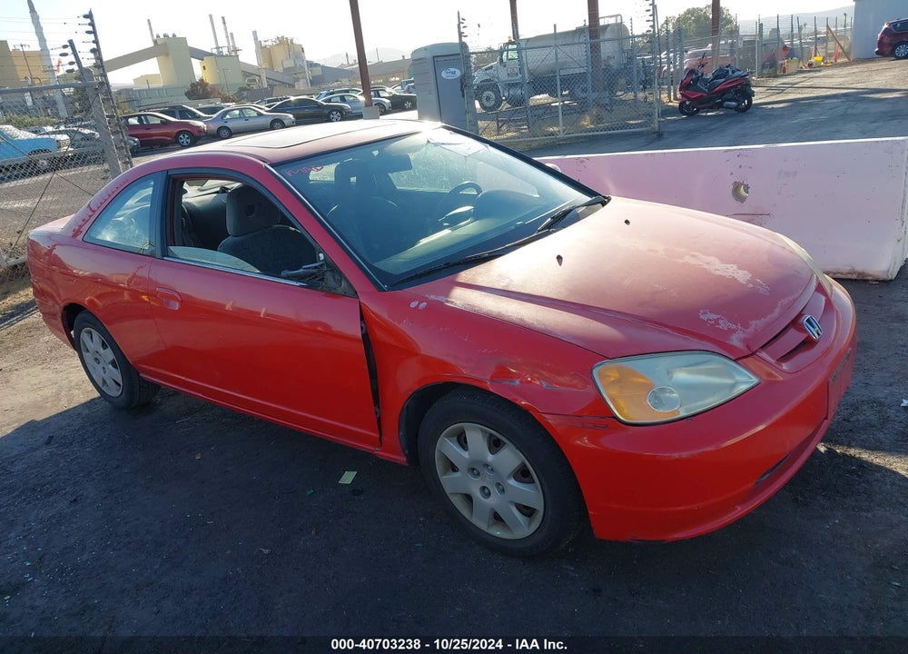 2001 HONDA CIVIC EX VIN: 1HGEM22951L001518