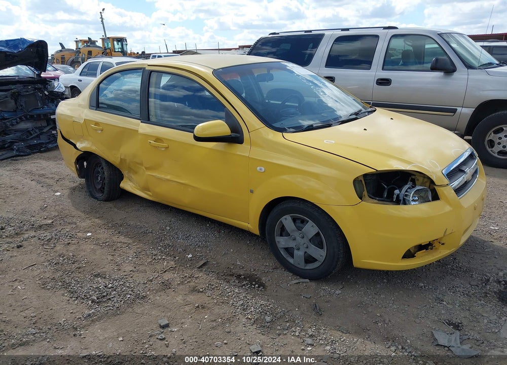 2007 CHEVROLET AVEO LS VIN: KL1TD56637B116082