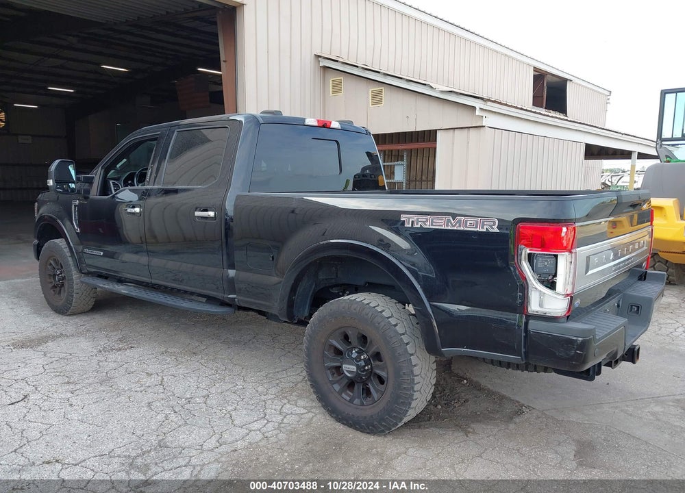 2020 FORD F-250 PLATINUM VIN: 1FT8W2BT3LEE03742