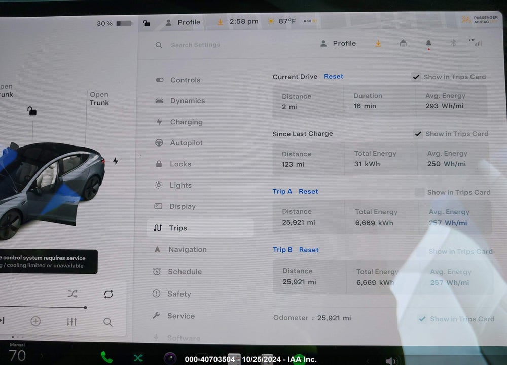 2021 TESLA MODEL 3 LONG RANGE DUAL MOTOR ALL-WHEEL DRIVE VIN: 5YJ3E1EB9MF848836