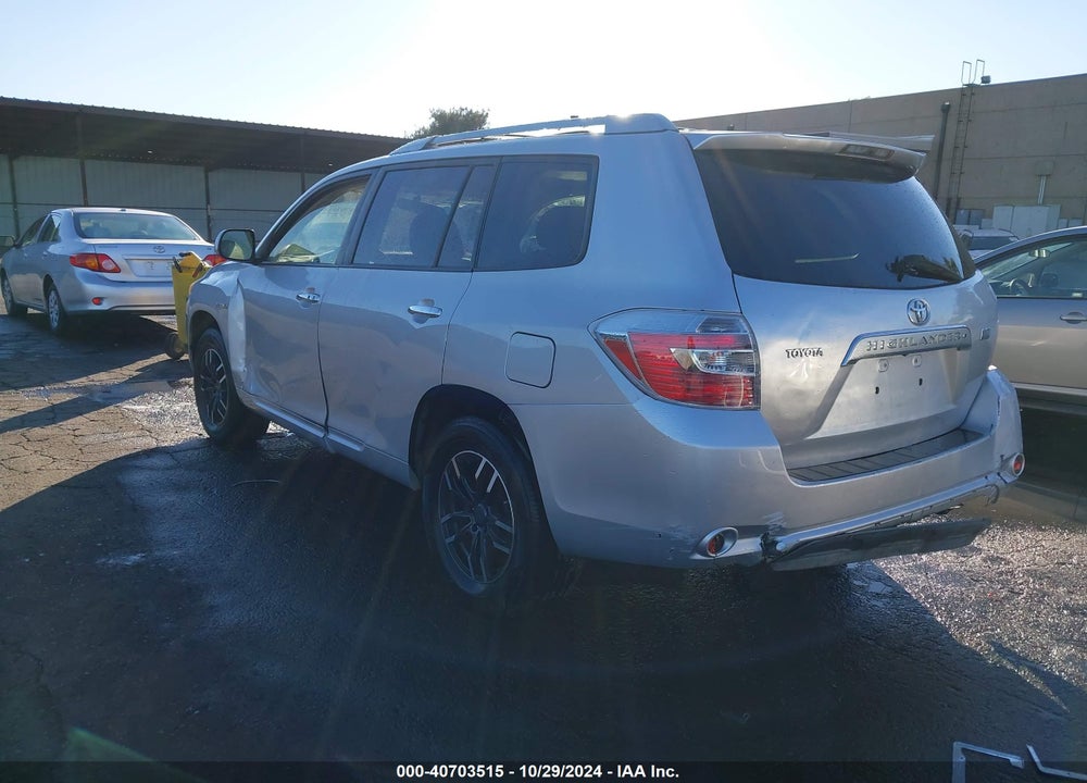 2008 TOYOTA HIGHLANDER HYBRID VIN: JTEEW41A582012417
