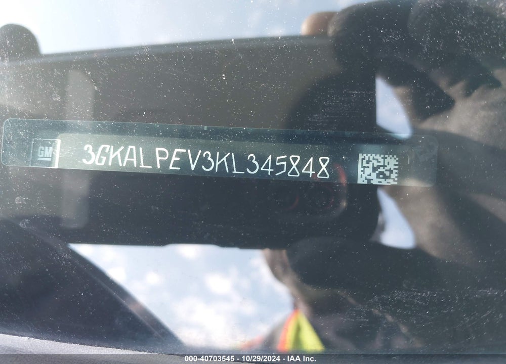 2019 GMC TERRAIN SLT VIN: 3GKALPEV3KL345848