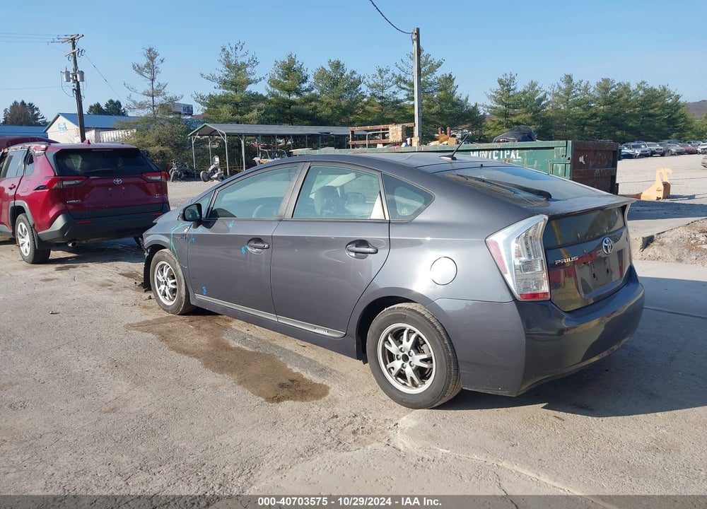 2011 TOYOTA PRIUS THREE VIN: JTDKN3DU6B1411411