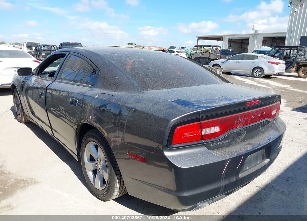 2013 DODGE CHARGER SE VIN: 2C3CDXBG6DH552516