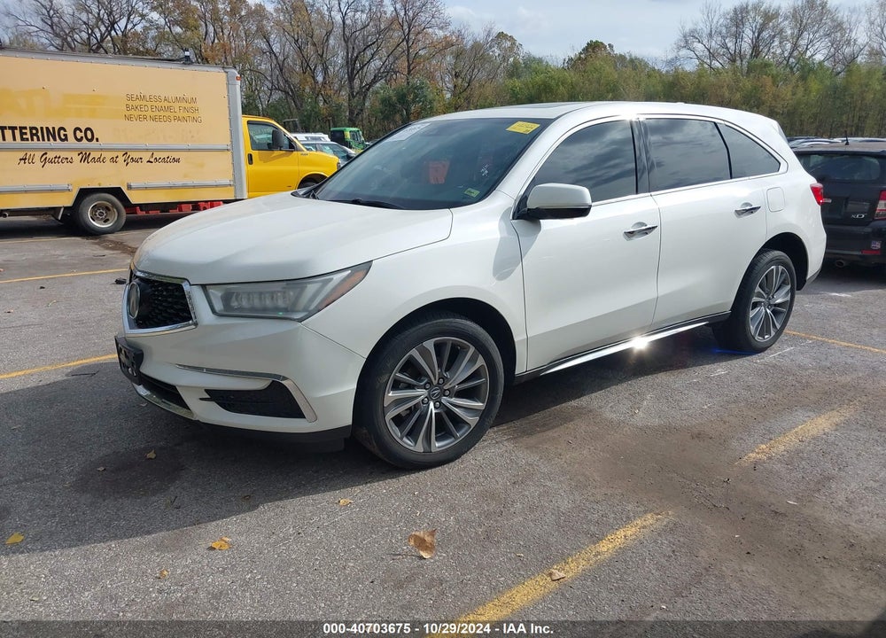 2017 ACURA MDX TECHNOLOGY VIN: 5FRYD4H5XHB022274