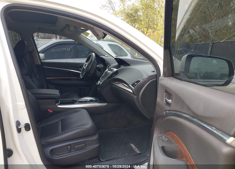 2017 ACURA MDX TECHNOLOGY VIN: 5FRYD4H5XHB022274