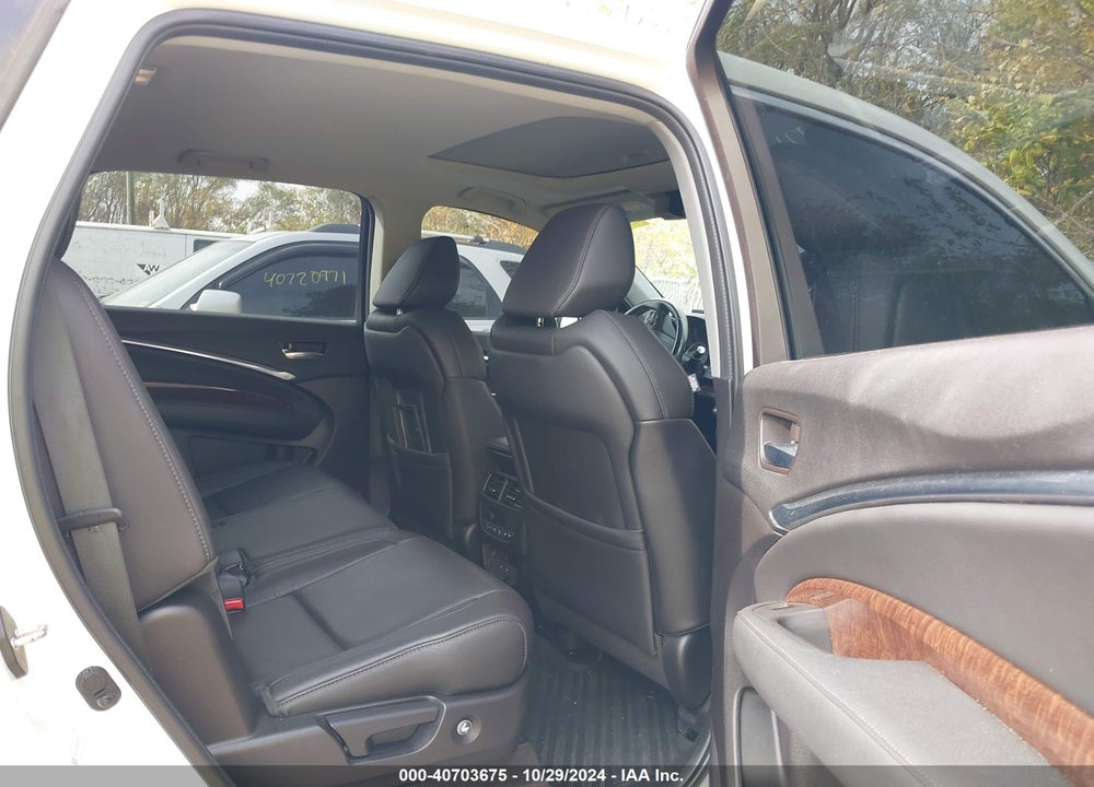 2017 ACURA MDX TECHNOLOGY VIN: 5FRYD4H5XHB022274