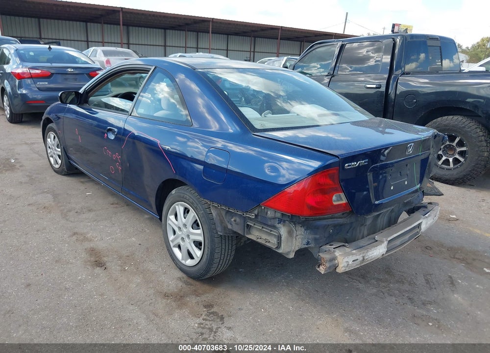 2001 HONDA CIVIC EX VIN: 1HGEM22931L066044