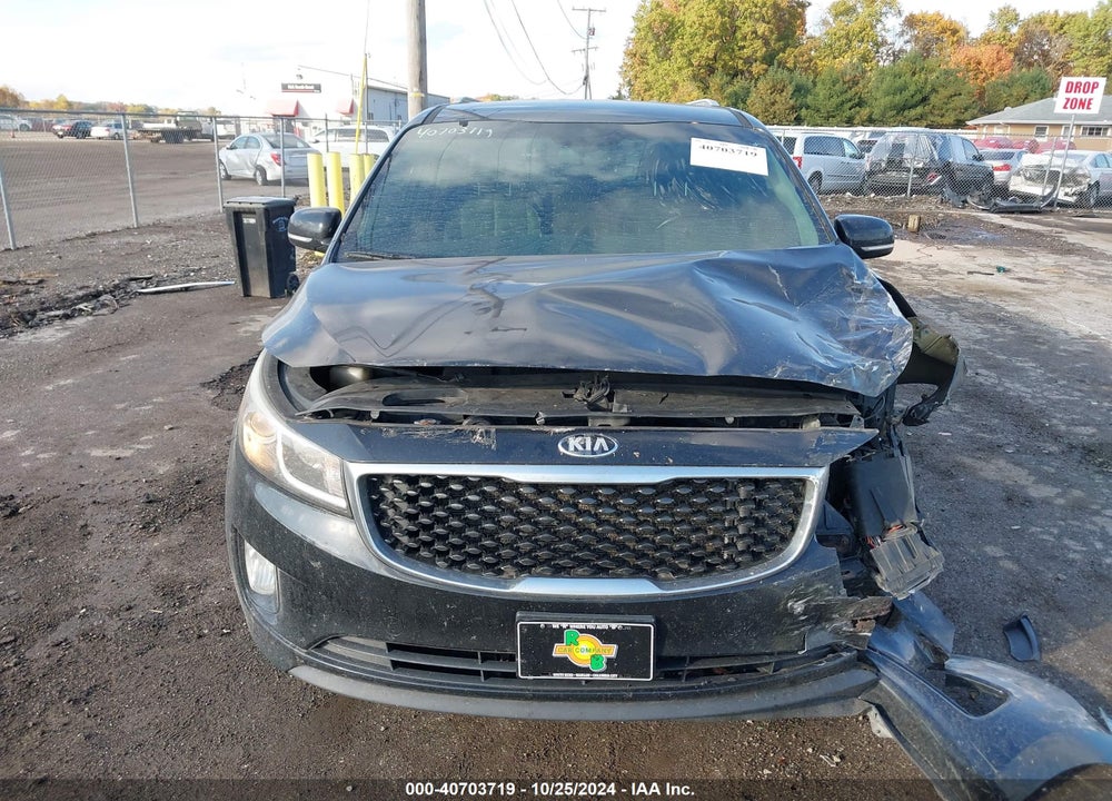 2016 KIA SEDONA EX VIN: KNDMC5C12G6108041