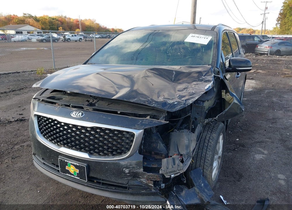 2016 KIA SEDONA EX VIN: KNDMC5C12G6108041