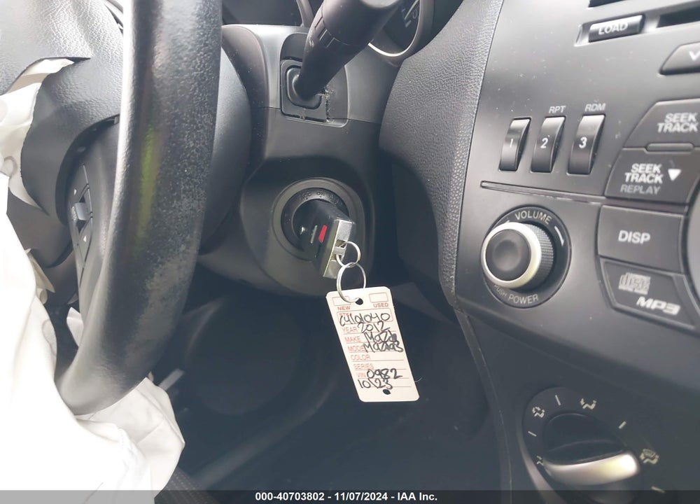 2012 MAZDA 3 VIN: JM1BL1V79C1560982