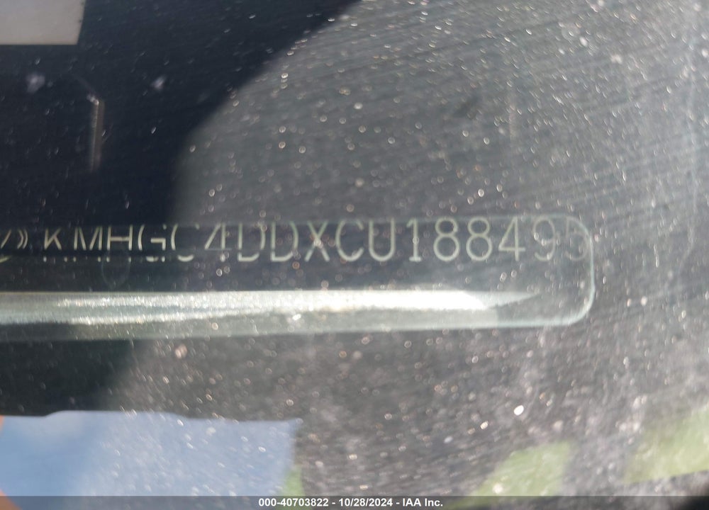 2012 HYUNDAI GENESIS 3.8 VIN: KMHGC4DDXCU188495