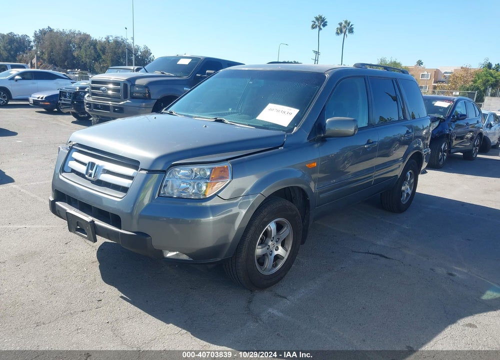 2007 HONDA PILOT EX-L VIN: 5FNYF28667B016883