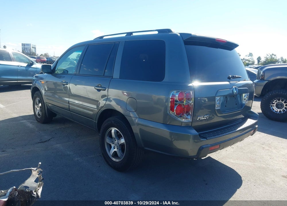 2007 HONDA PILOT EX-L VIN: 5FNYF28667B016883