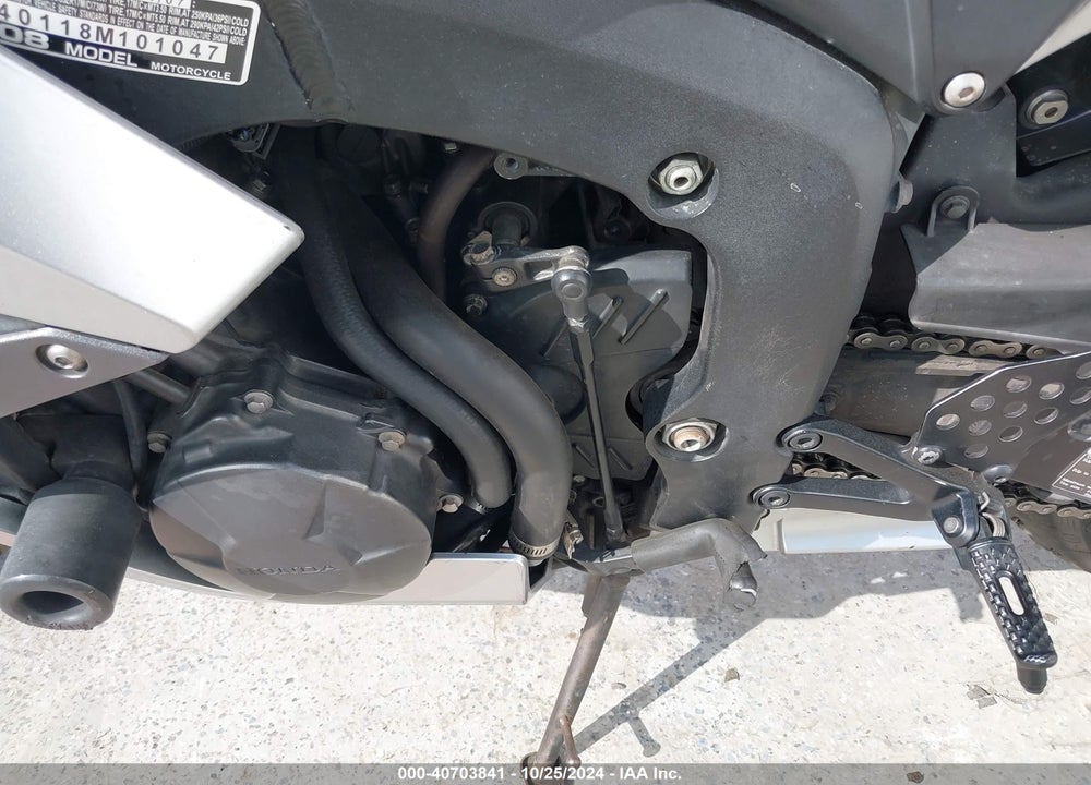 2008 HONDA CBR600 RR VIN: JH2PC40118M101047