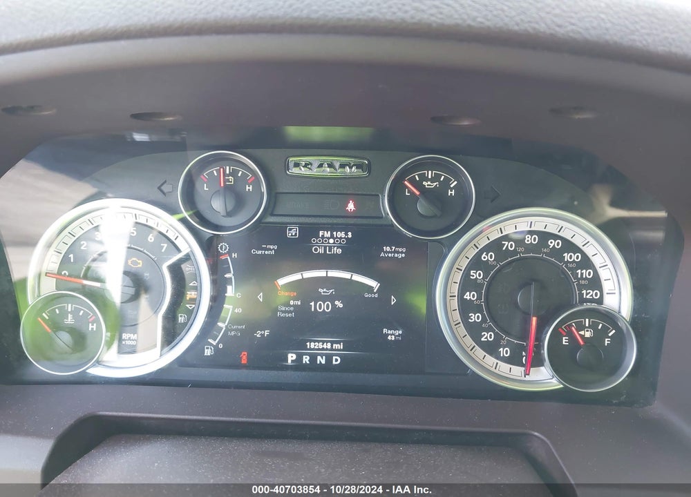 2013 RAM 1500 LONE STAR VIN: 1C6RR7GT5DS715444