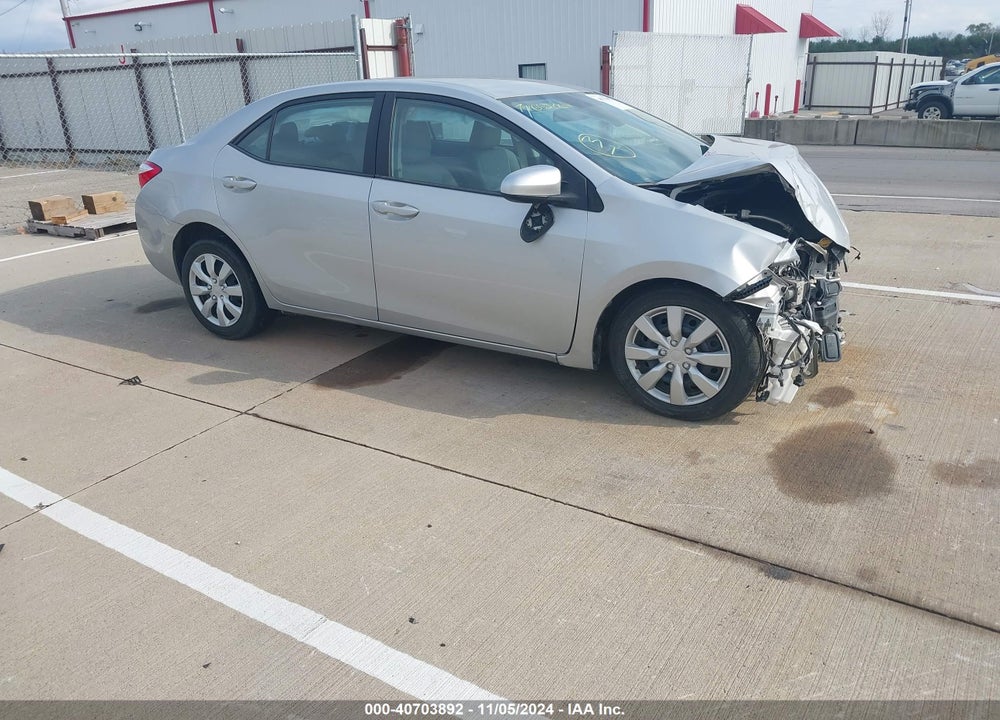 2016 TOYOTA COROLLA LE VIN: 2T1BURHE9GC704151