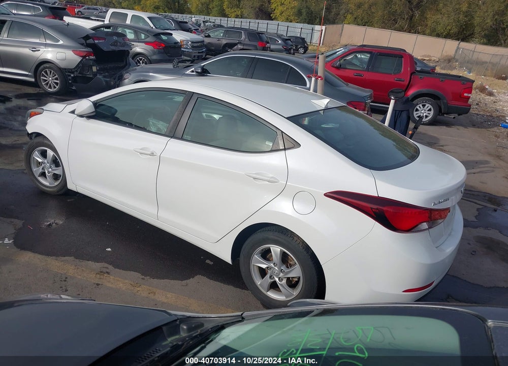 2014 HYUNDAI ELANTRA SE VIN: 5NPDH4AE5EH525531