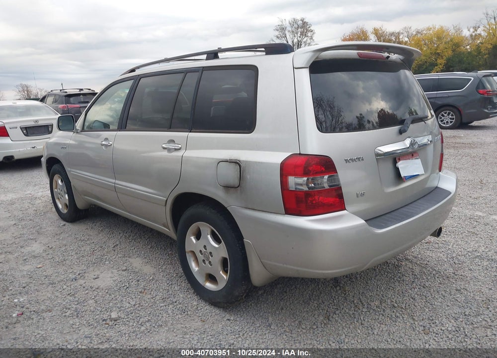 2006 TOYOTA HIGHLANDER SPORT V6 VIN: JTEGP21A160119628