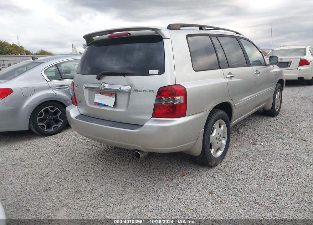 2006 TOYOTA HIGHLANDER SPORT V6 VIN: JTEGP21A160119628